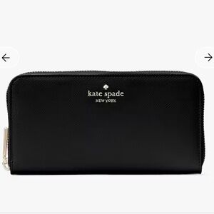 Kate Spade Madison Large Continental Wallet – Black – NWT